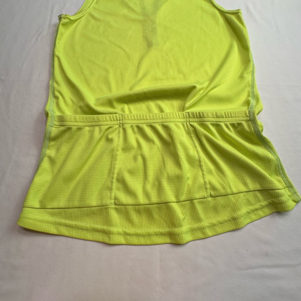 Bicycling Shirt with POCKETS by Canari in Yellow Sleeveless Size S - Picture 3 of 10